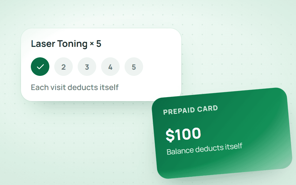 Sessions left and balances deducted automatically.