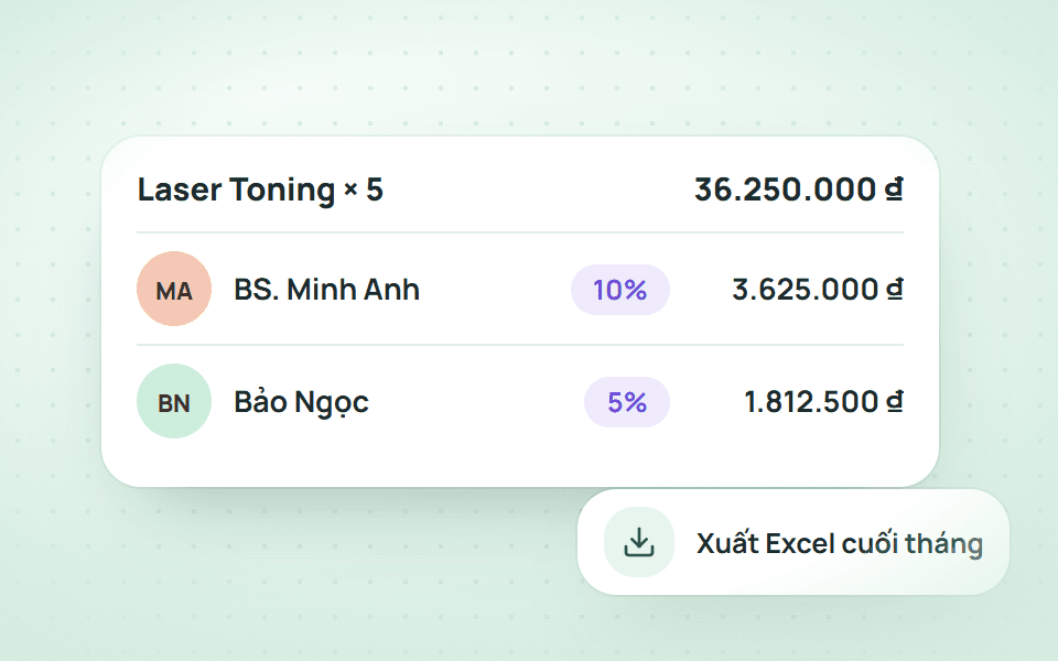Gắn trên từng đơn, cuối tháng chỉ cần xuất file.