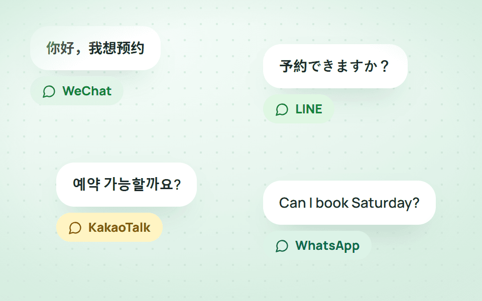 WeChat, LINE, KakaoTalk, WhatsApp về cùng một hộp thư.